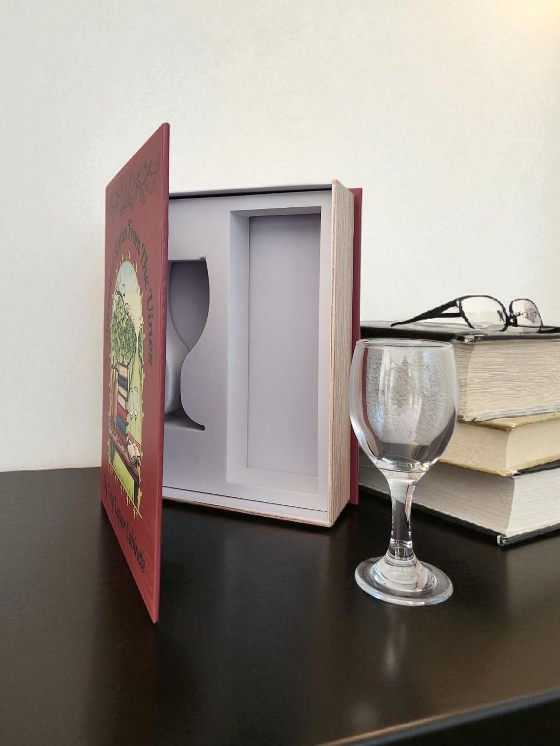 Uncorked Stories from the Vines opened beside wine glass