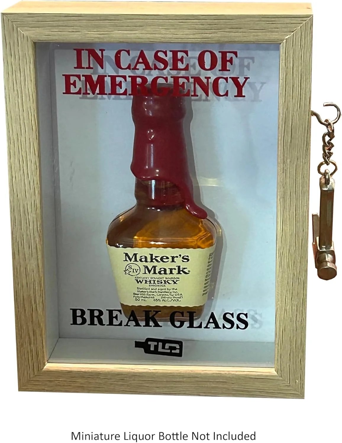 Front view of Nature Emergency Break Glass Display Box