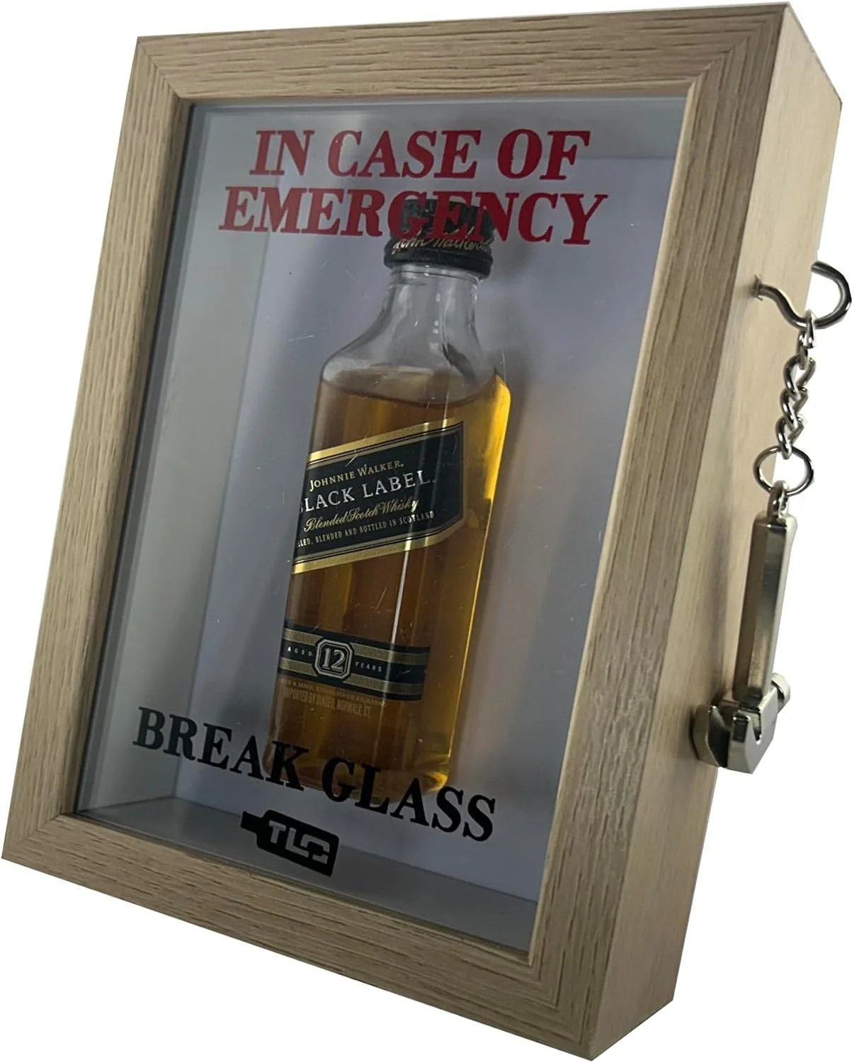 Side view of Nature Emergency Break Glass Display Box