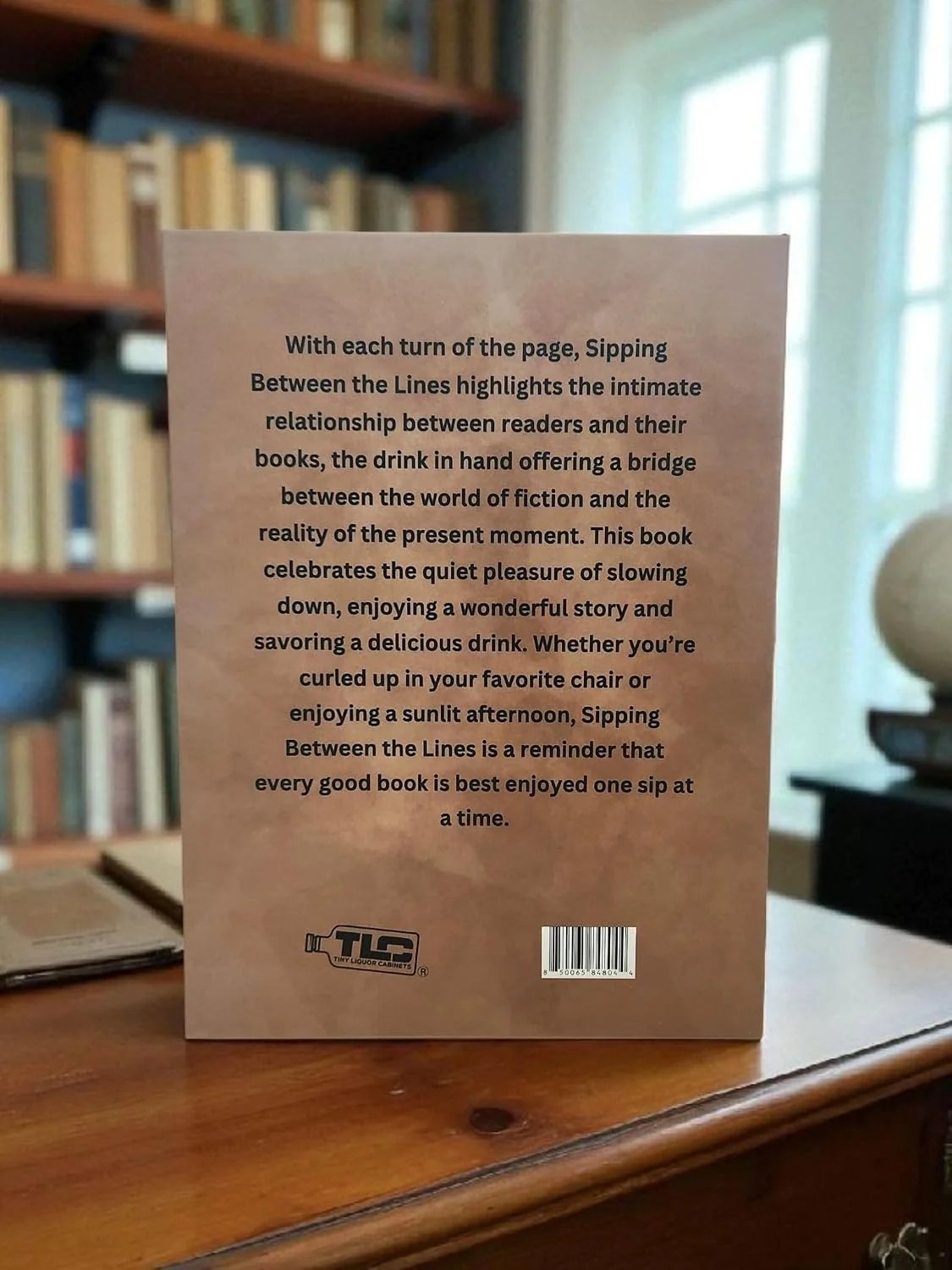Back cover of Sipping Between the Lines hidden book gift box