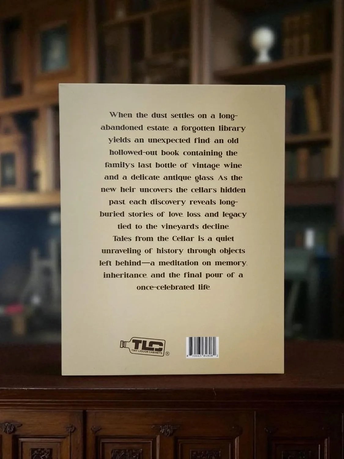 Back cover of Tales from the Cellar hidden book gift box