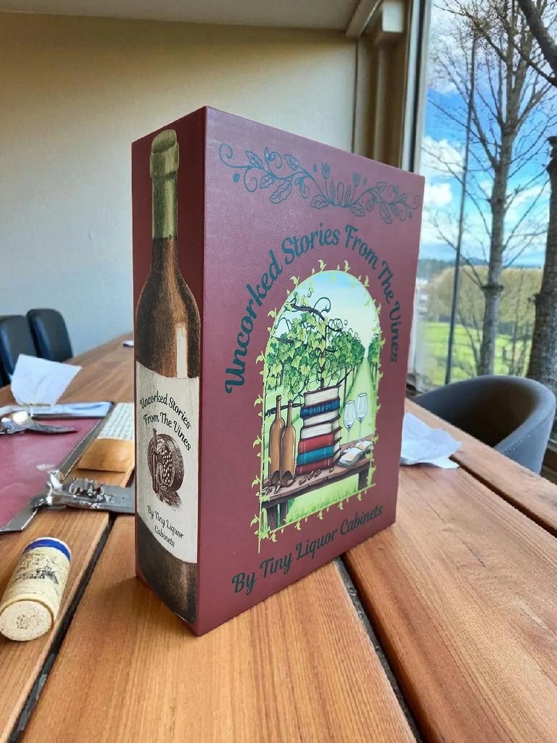 Uncorked Stories from the Vines hidden wine book gift box