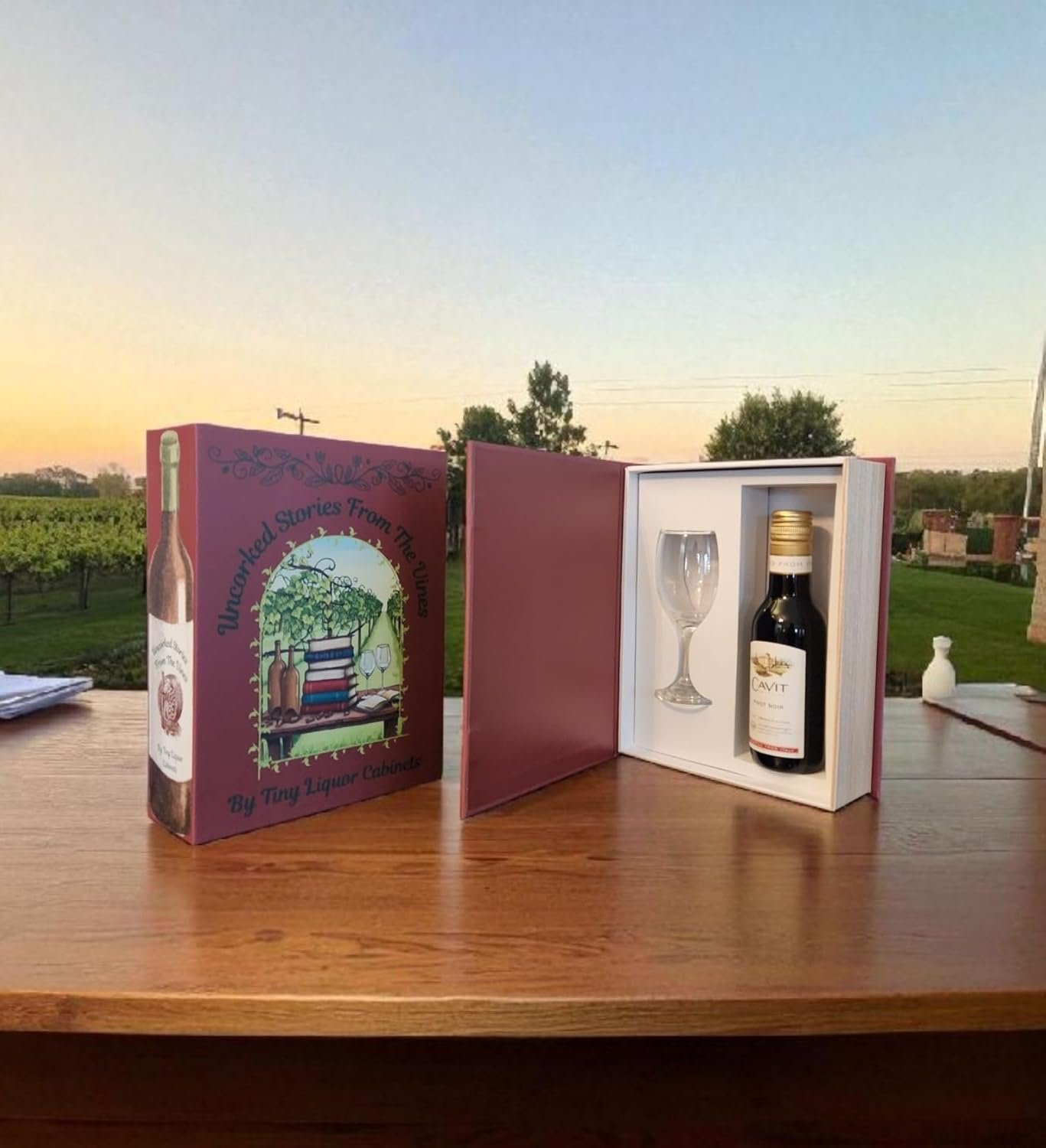 Uncorked Stories from the Vine hidden book wine gift box